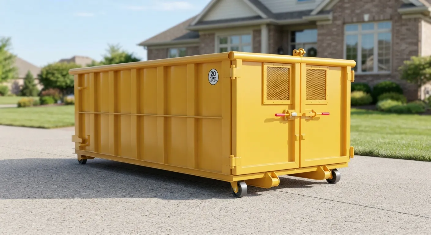 10 yard dumpster rental from our Champaign fleet