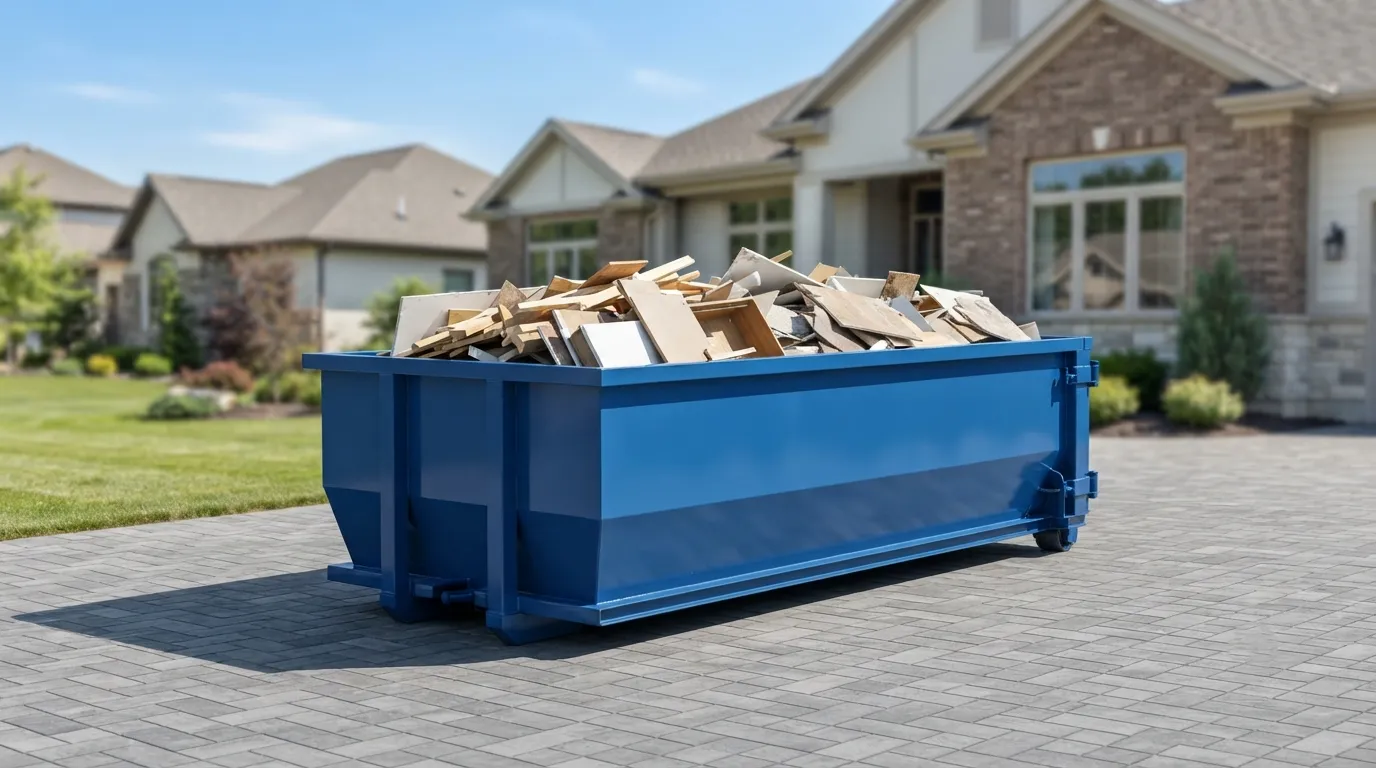 20 yard dumpster rental from our Champaign fleet
