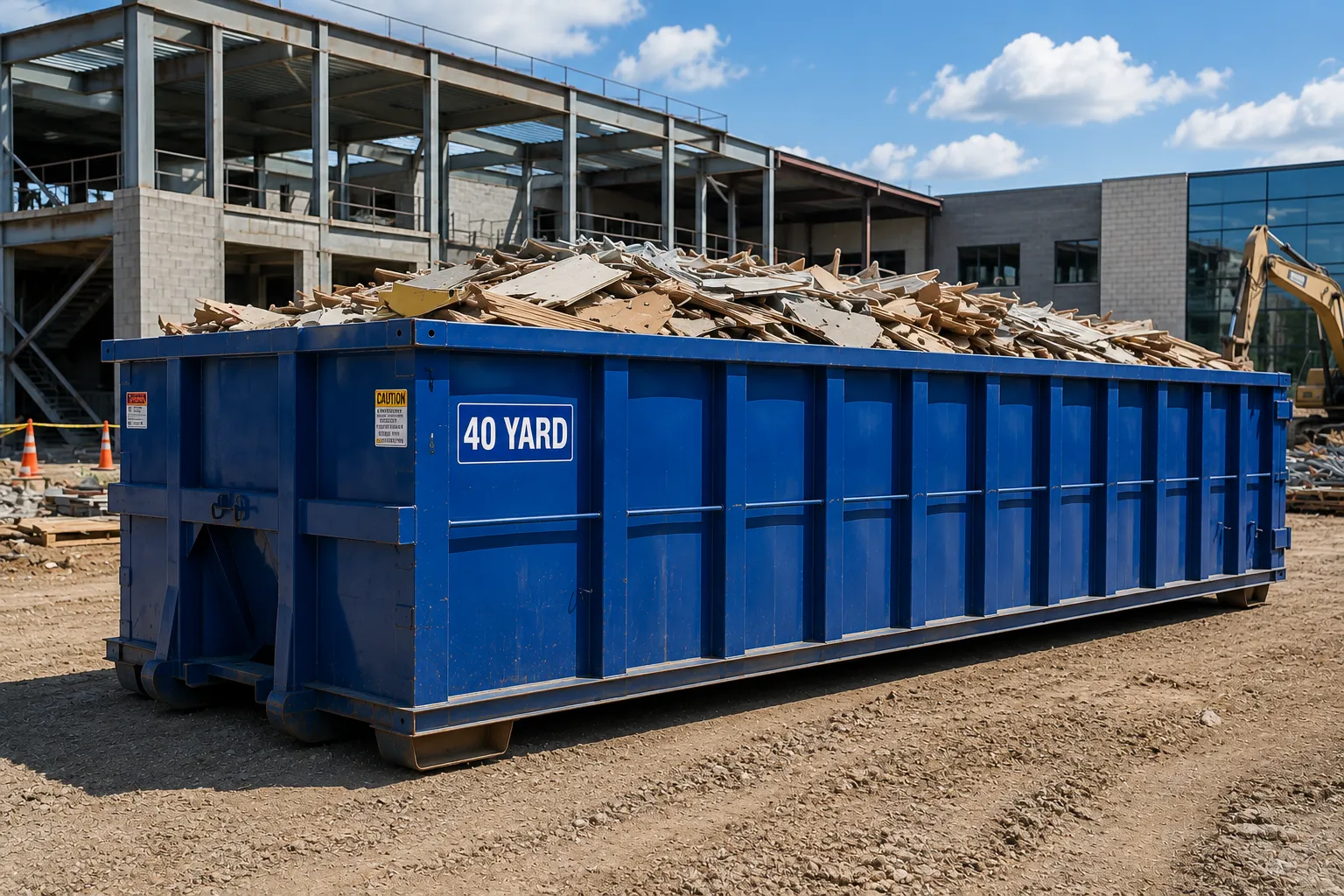 40 yard dumpster rental from our Champaign fleet